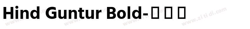 Hind Guntur Bold字体转换